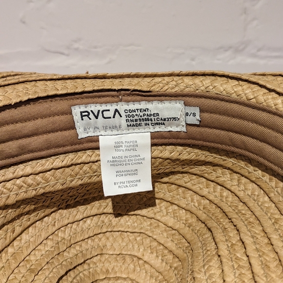 3/$30 RVCA straw hat - Picture 3 of 3